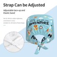 thumbnail image 4 of Kdxio Let's Go on an Adventure Pattern Turban Hat for Women Men Comfortable Adjustable Cleaning Working Cap with Sweatband, 4 of 8
