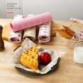 thumbnail image 2 of 100 Uds papel de envolver engrosamiento impermeable patrones lindos hamburguesa comida Picnic tejido para cocina, 2 of 3