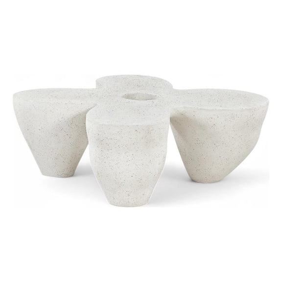 Meridian Furniture Fiore Terrazzo Indoor/Outdoor Concrete Coffee Table