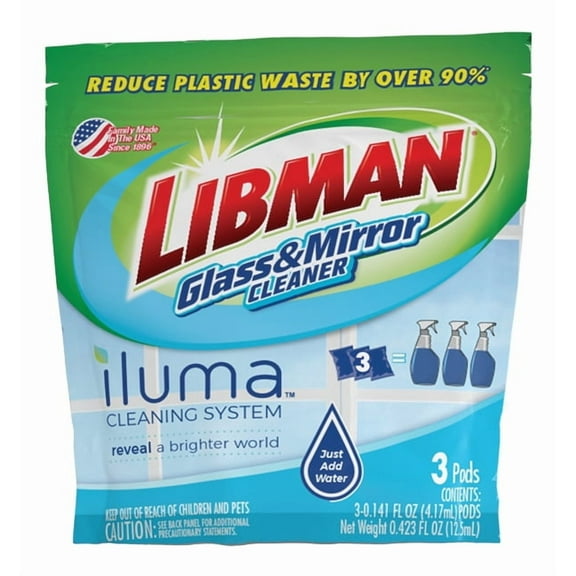Libman iluma™ Glass & Mirror Concentrated Cleaning Refills