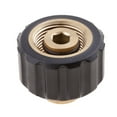 thumbnail image 3 of Female 1/4 to Female M22x1.5 Socket 14mm Hole Brass Pressure Washer Fitting, 3 of 7
