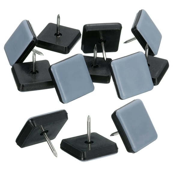 24Pack Nail on Furniture Sliders, 1"(25mm) Square Furniture Glides Sliders, Chair Furniture Glides Pads, Chair Leg Protector Pads Furniture Pads for Sofas, Cabinets, Light Blue