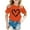 Orange, variant on Girls Short Sleeved Shirts Girls Shirts Size 10 Casual Soft Crew Neck T-Shirts Fashion Blouse Bow Heart Cute Print Summer Graphic Tee, Size 1-2 Years, Red