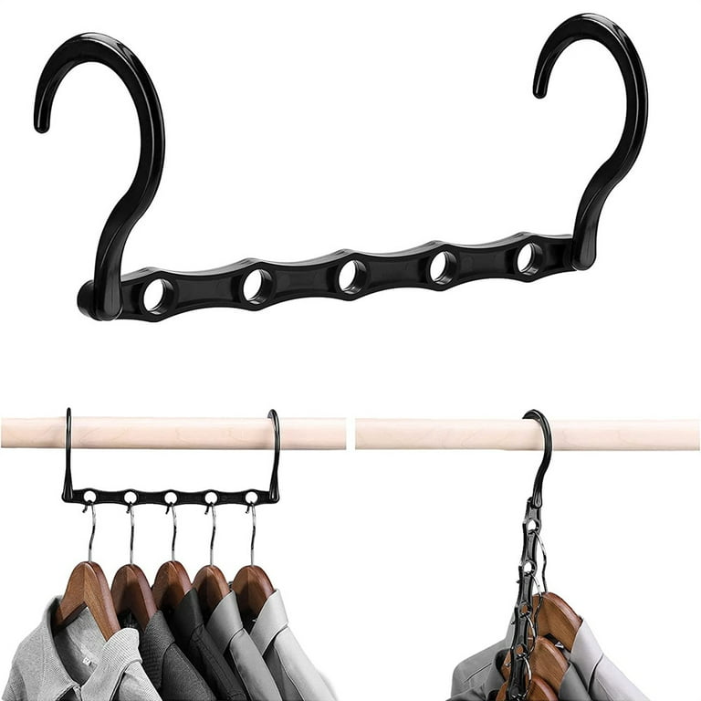 Sleek Pick Premium Velvet Hangers, Black, 60 Pack, 9.2 x 17.4 Non-Slip Felt Hangers, Heavy Duty Ultra Slim Clothes Hangers, Space-Saving Pants Hangers