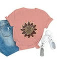 thumbnail image 4 of HEILAU American Flag Graphic T Shirts for Women 4th of July Vintage Floral T Shirt Boho Wildflower Loose Tees Short Sleeve Casual Tops Patriotic Tops, 4 of 4