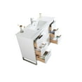 thumbnail image 5 of Fine Fixtures Opulence Collection 48 in. W x 20 in. D x 33 in. H Bathroom Vanity in White Matte with White Ceramic Sink - Chrome hardware, 5 of 9