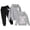 Grey, variant on Toddler Girl Outfits Fall Graphic Long Sleeve Hoodies Hoody Sweatshirt Drawstring Pants Oversized Fall Kids 2 Piece Outfit