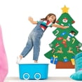 thumbnail image 4 of Árbol de Navidad de fieltro, para niños, adornos para colgar en la pared, estilo 3, 4 of 5