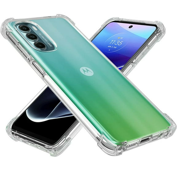 Dteck for Motorola Moto G Stylus 5G 2022 Case, Crystal Clear Cover with Reinforced Corner Bumper Slim Fit Shockproof Flexible TPU Phone Case for Moto G Stylus 5G (2022) Transparent