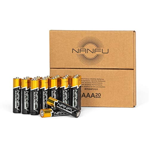 NANFU Batteries Alcalines AAA Hautes Performances (20 Count), Ultra-Puissance, Longue Durée pour les Appareils Ménagers?