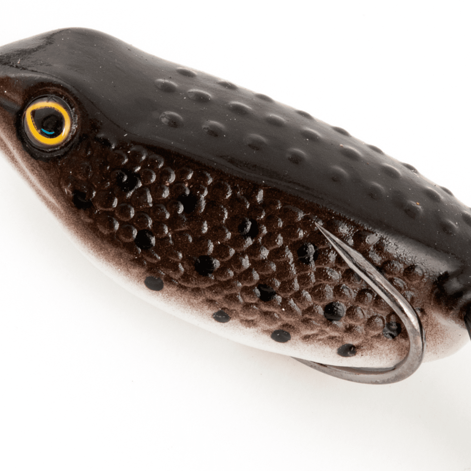 Ozark Trail 2.5" Topwater Fishing Frog Lure, Green Pumpkin