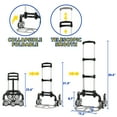 thumbnail image 6 of OUTMASTER Stair Climbing Cart 3-Wheel Foldable Hand Truck, Heavy Duty Steel Dolly with 380lbs Capacity for Stairs Moving, 6 of 9