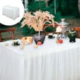 thumbnail image 1 of TACILIP Table Skirt Party Table Skirt Desk Skirt Falda Table Skirts for Rectangle Tables, Tablecloths, 1 of 6