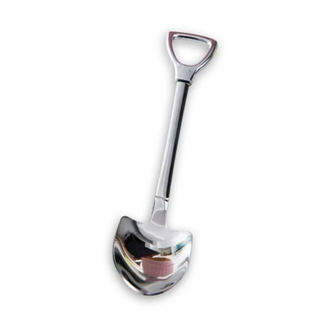 Stainless Steel Shovel Shape Tea Coffee Sugar Spoon Ice Cream Dessert Spoon
