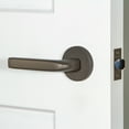 thumbnail image 2 of Viaggio Clomhmbll_Prv_238_Rh Circolo Hammered Right Handed Solid Brass Privacy Door Lever, 2 of 7