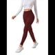 thumbnail image 2 of Leggings de Cintura Alta y Gruesos para Mujer: Pantalones de Yoga, Ciclismo y Entrenamiento con Control de Abdomen Sin Transparencias. Vino Tinto S, 2 of 8