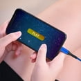 thumbnail image 2 of Phone Cable Nylon USB Cable Fast Phone Cable Nylon Charging Data Line Replacement for Android Micro USB, Blue, 2m, 2 of 7