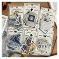 thumbnail image 3 of 40pcs/pack Scrapbook Paper Material Stickers Packaging Journal Supplies Collage Stationery Decoration Diary Planner Vintage Stickers, 3 of 12