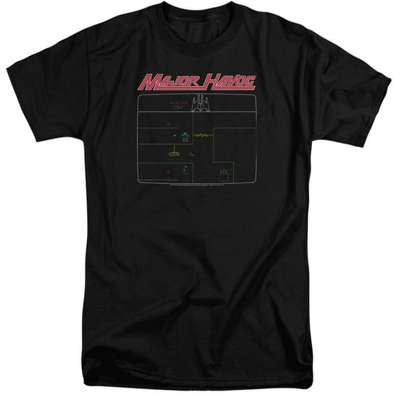 Atari - Major Havoc Screen - Tall Fit Short Sleeve Shirt - X-Large