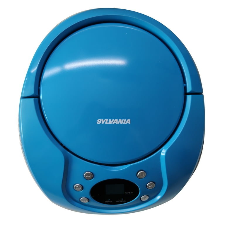 SYLVANIA SRCD261 Portable CD Player with AM/FM Radio (Blue