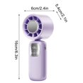 thumbnail image 2 of Fan Handheld Portable Handheld Turbo Fan Mini Handheld Fan Portable Fan for Travel Small Fan Handheld Fan Mini Digital Hanging Neck Handheld Turbine High Speed Folding Ice Fan Portable Fans, 2 of 9