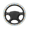 thumbnail image 3 of Disketp Cute Gnome Bee Collects Honey Elastic Microfiber Steering Wheel Cover for Truck,SUV,Cars,Universal 15 inch,Anti-Slip, 3 of 8