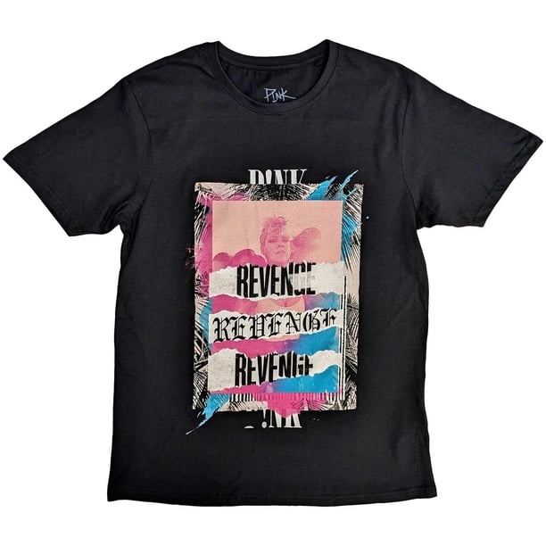 Pink - Camiseta Revenge de Algodón para Adultos Unisex (Negro)