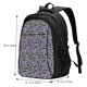 thumbnail image 5 of Fotbe Purple Butterflies Mochila con Estampado y Puerto USB para Hombre y Mujer, Mochila Antirrobo, Mochila de Viaje, Mochila Escolar, Mochila Universitaria, 5 of 7