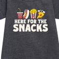 thumbnail image 2 of Instant Message - Here For The Snacks - Toddler & Youth Girls Fleece Dress, 2 of 5