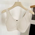 thumbnail image 2 of Nilvkv No Underwire Bras for Women, Bras for Women, Solid Wireless Push Up Breathable Stretchy Wide Strap Bra White 36BC, 2 of 6