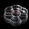 thumbnail image 2 of OULII 4 PCS Multi-Compartment Plastic Desktop Storage Box White for Drawer Organization and Jewelry, 2 of 4