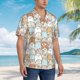 thumbnail image 3 of Fotbe Lovely Bear Camisa Hawaiana para Hombre Unisex – Camisa Casual de Verano con Botones de Manga Corta de Algodón y Lino,Medium, 3 of 7