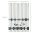 thumbnail image 4 of VHC Brands, Sawyer Mill 'Farmstead' Shower Curtain, Black, 72x72, 4 of 6