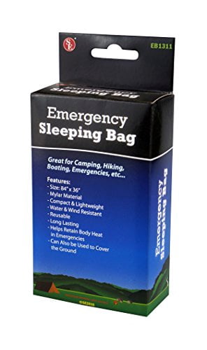 Emergency Survival Sleeping Bag Solar Thermal Camping Hiking Foil Pack 84x36 NIP