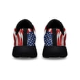 thumbnail image 4 of Happy 4th Of July Land Of The Free American flag Shoes Sneakers Black Size 3.5, 4 of 7