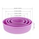 thumbnail image 5 of unbranded 4Ud De Silicona Morado Para Pasteles Reutilizable Con Superficie Antiadherente, 5 of 6