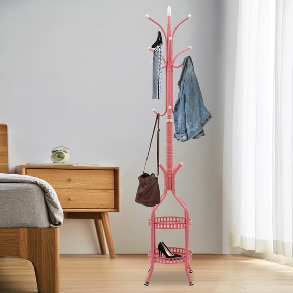 Pink Coat Rack, Coat Rack Stand, Coat Hanger Stand 185cm/72.8in