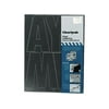 Chartpak Press-On Vinyl Uppercase Letters, Self Adhesive, Black, 6"h, 38/Pack