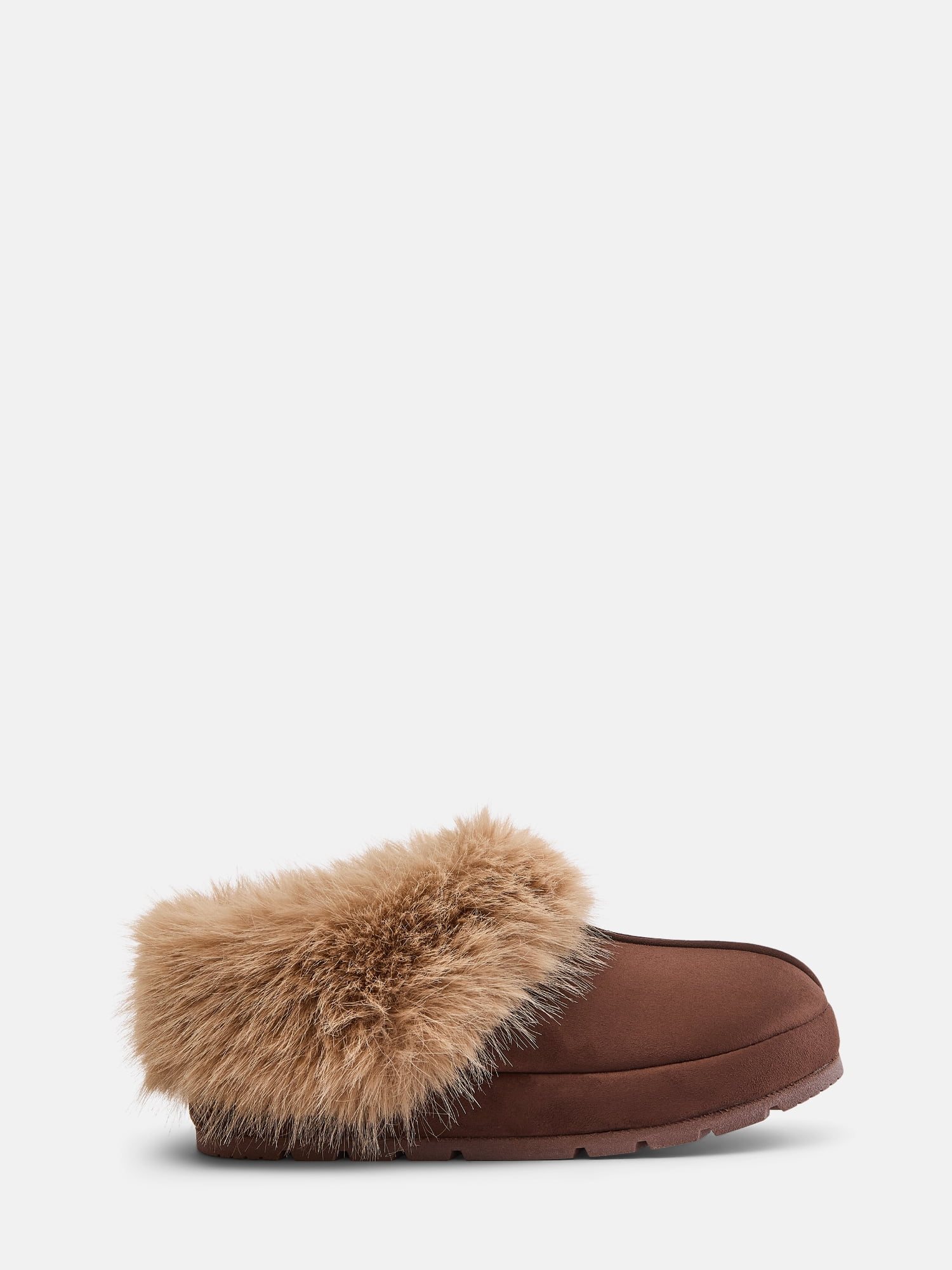Joyspun Women's Faux Fur Slipper Booties