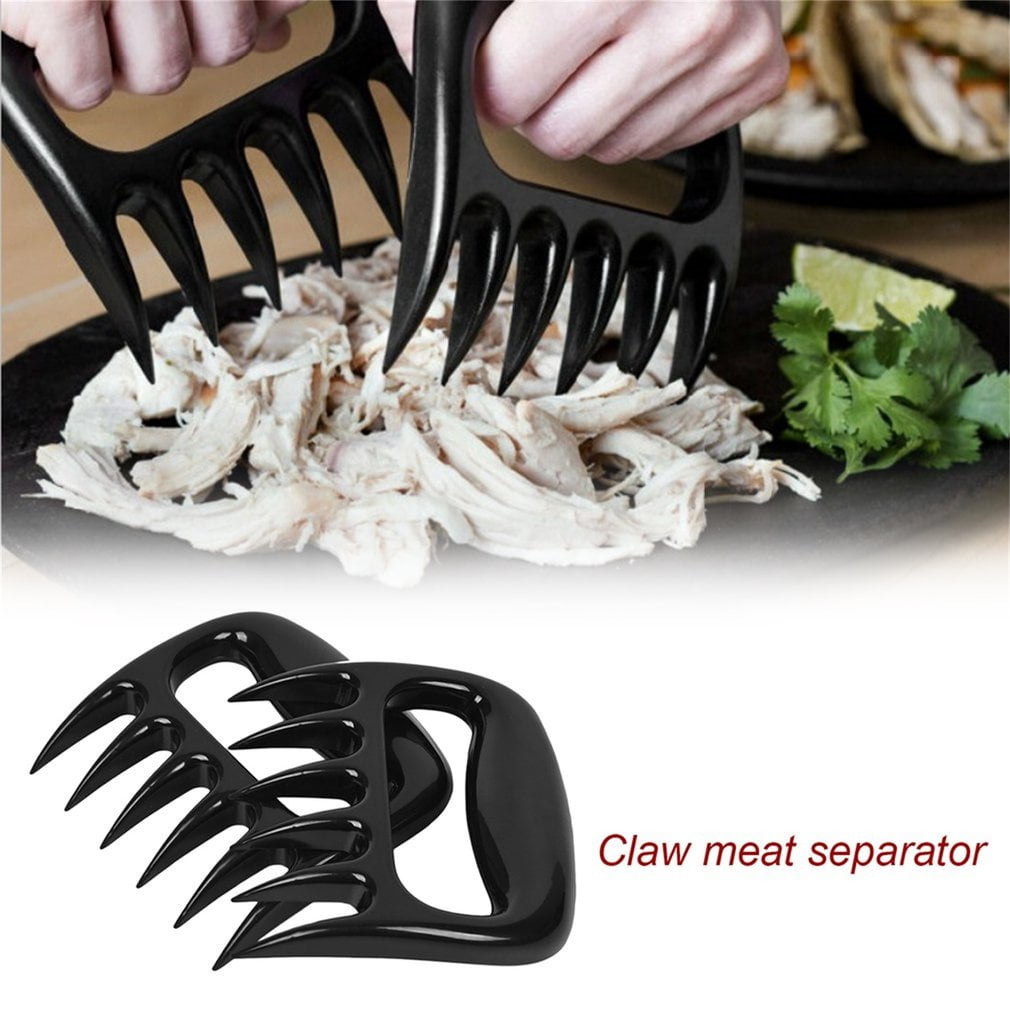 2pcs set Bear Meat Claw Handler Barbecue Fork Meat Cleaver Claw for Shredding Pork Beef... by