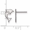 thumbnail image 2 of Sterling Silver Rh-Plated Logoart Delta Xs Post Earrings (12 X 10) Made In United States ss038ddd, 2 of 5