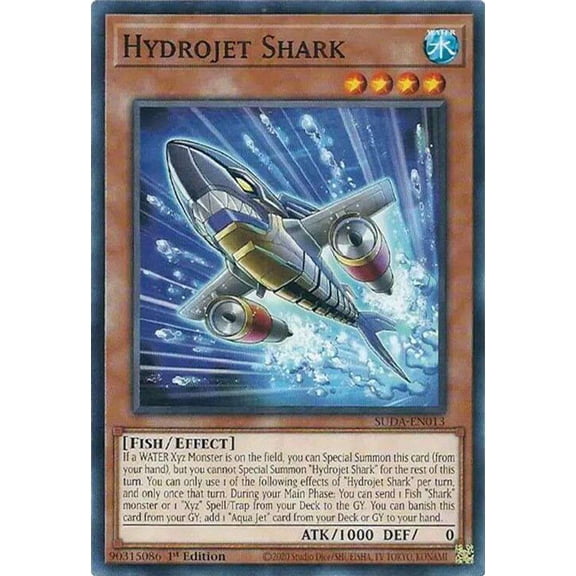 YuGiOh Supreme Darkness Common Hydrojet Shark SUDA-EN013