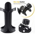 thumbnail image 3 of NOGIS Stroller Drink Holders, Bike Cup Holder, 360 Degree Rotatable Cup Holder for Stroller, Bike, Wheelchair, Walker, Scooter, Universal Cup Holder for Uppababy Strollers, 3 of 7