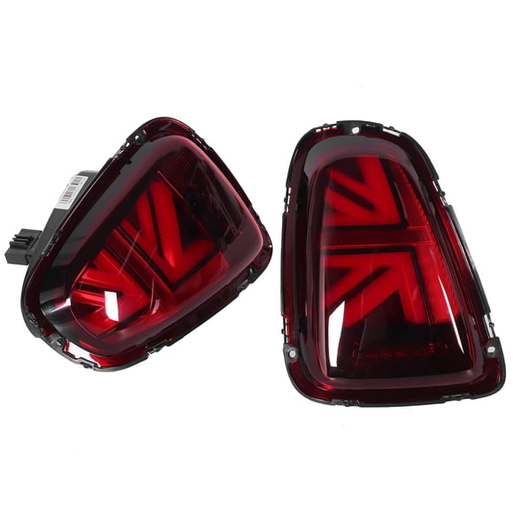 Ensemble de Feu Arrière à DEL, Feu de Frein, Clignotant, Feu de Course VLAND pour JCW Union Jack, Feu Arrière à DEL Complet, Lentille Rouge, Convient pour R56 R57 Pré-LCI 2007-2013