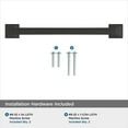 thumbnail image 4 of Amerock Ville 6-5/16 inch (160mm) Center-to-Center Matte Black Cabinet Pull, 10 Pack, 4 of 4