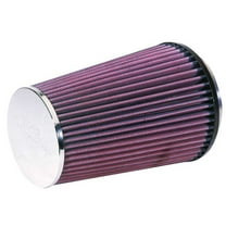 K&N Universal Clamp-On Air Filter: High Performance, Premium, Replacement Engine Filter: Flange Diameter: 4.5 In, Filter Height: 8.375 In, Flange Length: 0.625 In, Shape: Round Tapered, RF-1008