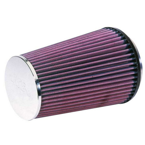 K&N Universal Clamp-On Air Filter: High Performance, Premium, Replacement Engine Filter: Flange Diameter: 4.5 In, Filter Height: 8.375 In, Flange Length: 0.625 In, Shape: Round Tapered, RF-1008
