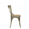 thumbnail image 3 of Chaise d'appoint en rotin à dossier croisé en rotin Plata Décor, 3 of 3