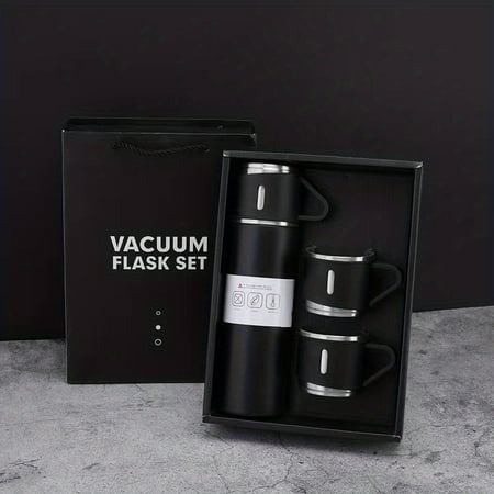 

1set 16.91oz stainless steel vacuum thermal cup vacuum coffee tumbler portable travel mug for outdoor