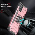 thumbnail image 4 of Wekity Compatible with Samsung Galaxy A02S Case, Galaxy A02S Case with Tempered Glass Screen Protector [2Pcs], Shockproof [Military-Grade] Phone Cover Case with Ring Kickstand for Samsung A02S, Red, 4 of 5